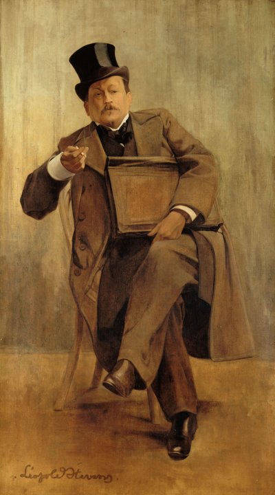 Portrait of Georges Courteline by Leopold Stevens